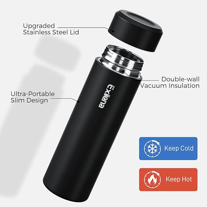 【Upgraded】Exllena Small Insulated Water Bottle 12 oz/350ml– Mini Insulated - Image 3