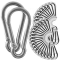 60 Pack Heavy Duty Carabiners, 3/8” Spring Snap Hook Carabiner by REDOVANT