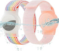 Waterproof Bracelet for Airtag Kids 2 Pack, Soft Nylon Hidden Air Tag Wristband by Ztobny