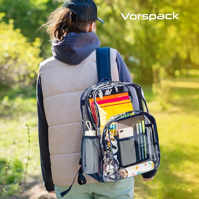 Vorspack Clear Backpack Heavy Duty PVC Transparent Backpack - Image 6