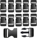10 Pack 1 Inch Buckle Quick Side Release, Heavy Duty Plastic Side Release by Unknown