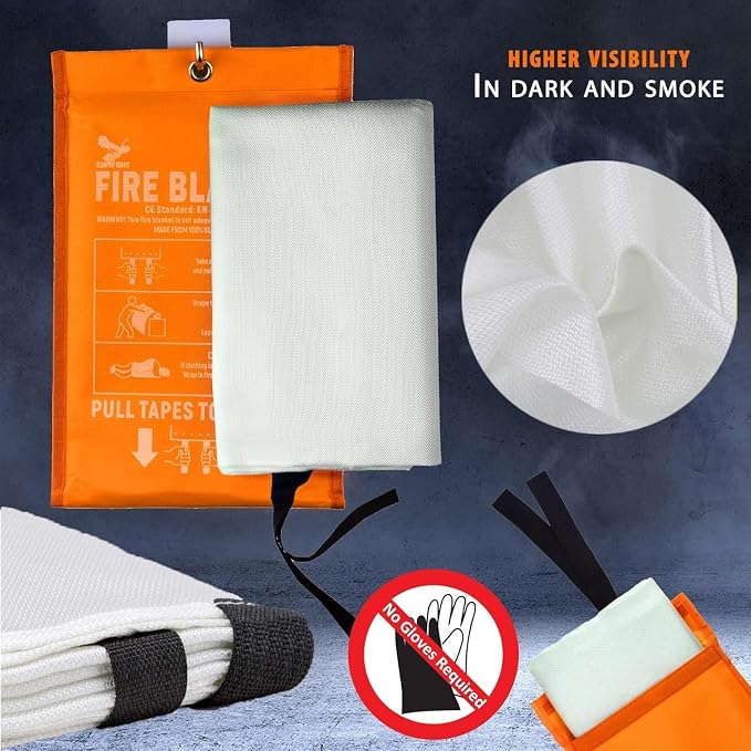 Fire Blanket - 1500F CE Certified Emergency Fire Blanket - Image 4
