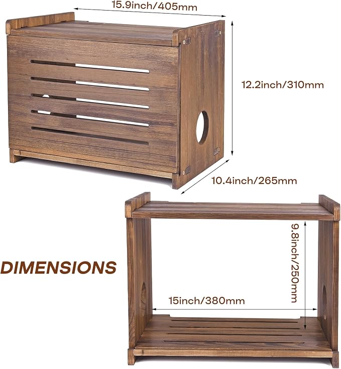 Router Shelf Projector Shelf Projector Stand Router Storage Box Modem Cable - Image 2
