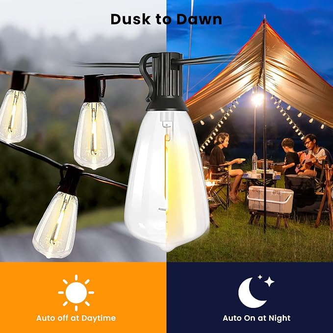 Bdrofn 300FT Solar String Lights Outdoor Waterproof, Solar Patio Lights - Image 3