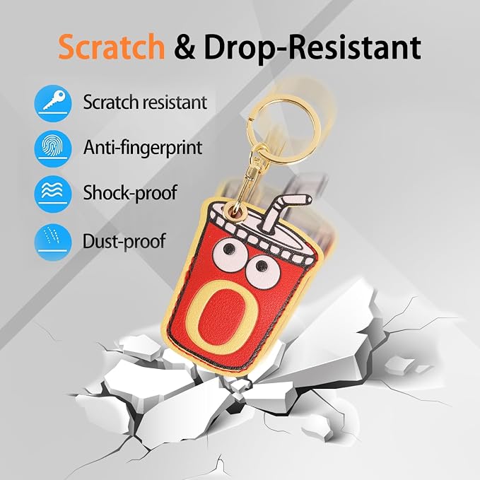 Leather Keychain Case Holder Compatible - Image 3