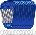 12PCS Carabiner Keychain Clip by Oupengsky