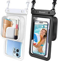 Niveaya [Floatable Floating Waterproof Phone Pouch 2 Pack-Up to 8.5", Large by Niveaya