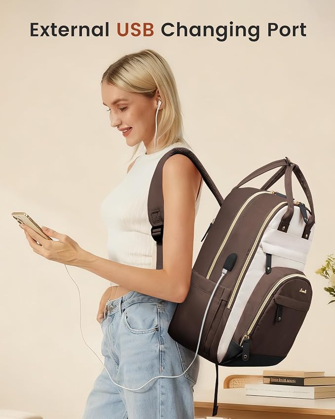LOVEVOOK Backpack for Women, Laptop Backpack Women, Fits 15.6 Inch Laptop Bag - Image 3