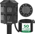 TiFFCOFiO Outdoor Power Strip Timer, Dusk to Dawn Light Sensor Countdown by TiFFCOFiO