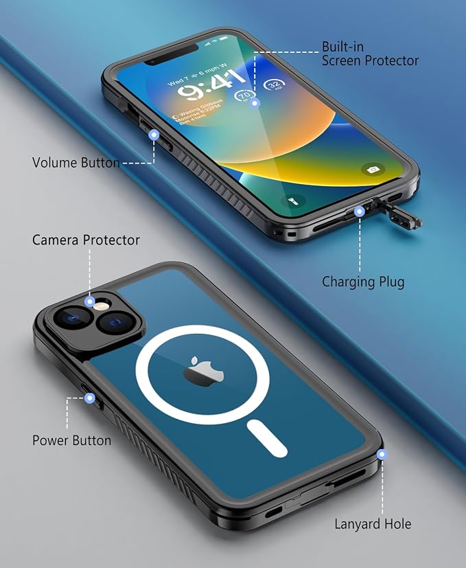 Beeasy for iPhone 13 Waterproof Case Compatible - Image 6