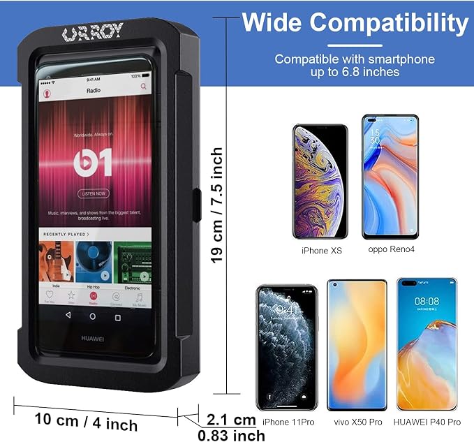 URROY Shower Phone Holder Waterproof, 360° Rotation Shower Phone Case, Anti-Fog - Image 4