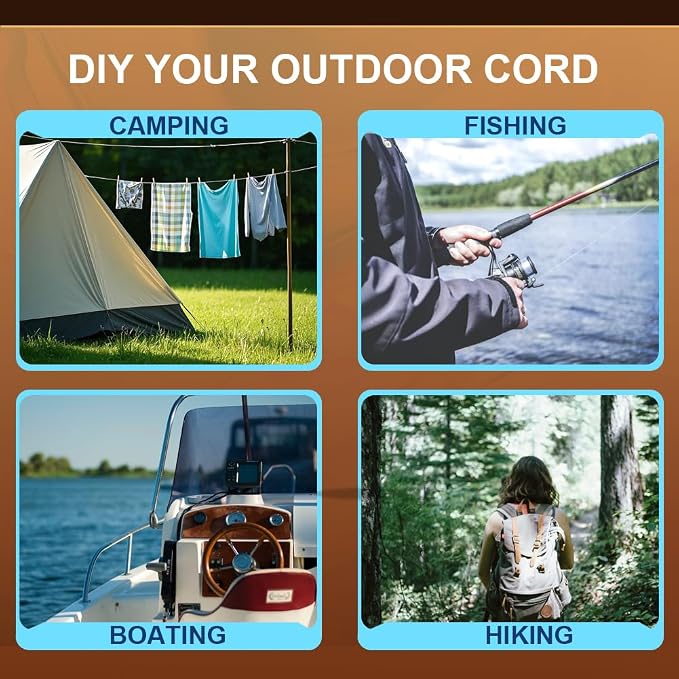 Micro Paracord, 1.18mm x 100ft Thin Mini Utility Braided Small Paracord - Image 6