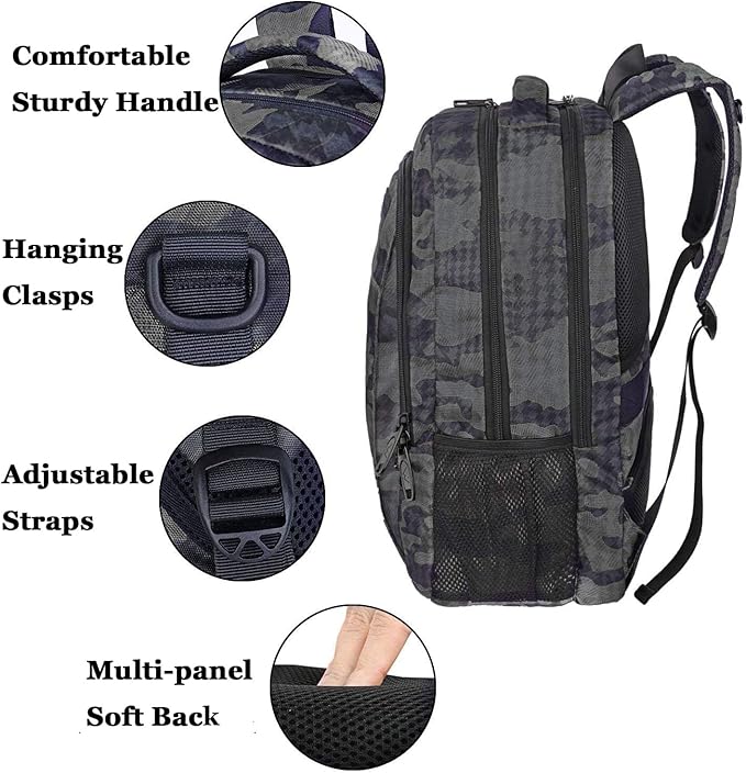 MATEIN Travel Computer Backpack, Sturdy College School Backpack - Image 6