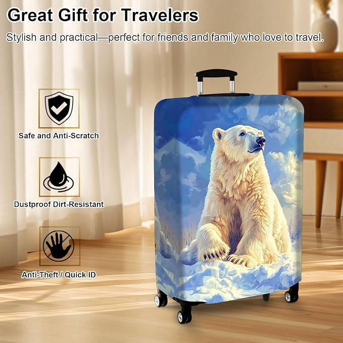 Luggage Cover Protector for 19-20 Inch Suitcases, TSA Approved Elastic Travel - Image 7
