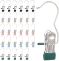 30 Pack Heavy Hanger Clips for Closet, Laundry Hooks Hanging Clips with by Unknown