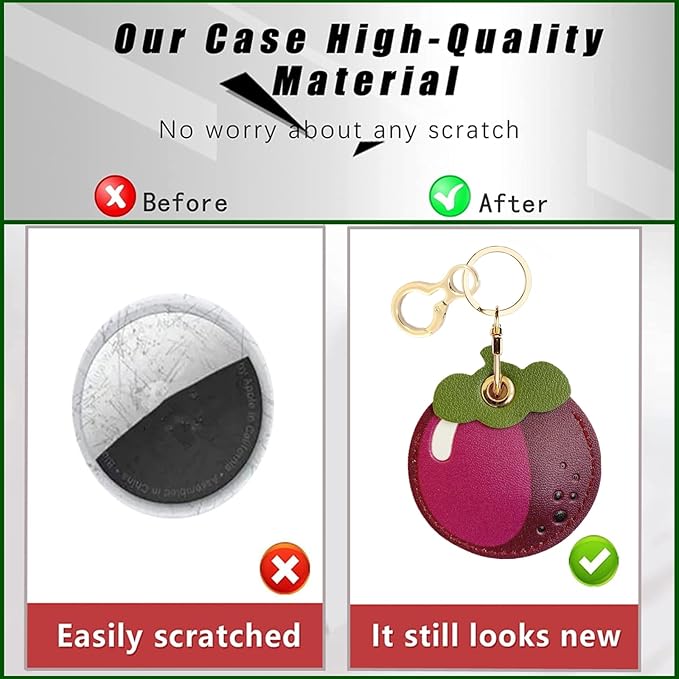 Leather Keychain Holder Case Compatible - Image 3
