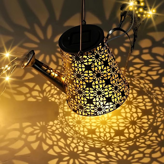 SRNPMIU Solar Watering Can Light, Solar Outdoor Decorative, Garden Decor Lights - Image 4