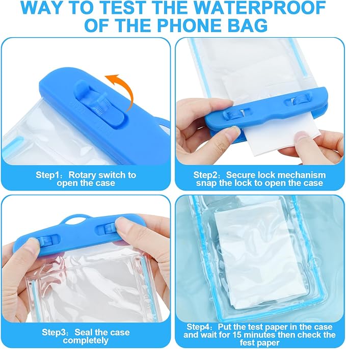 40 Pack Universal Waterproof Phone Pouch, Waterproof Phone Case Dry Bag - Image 4