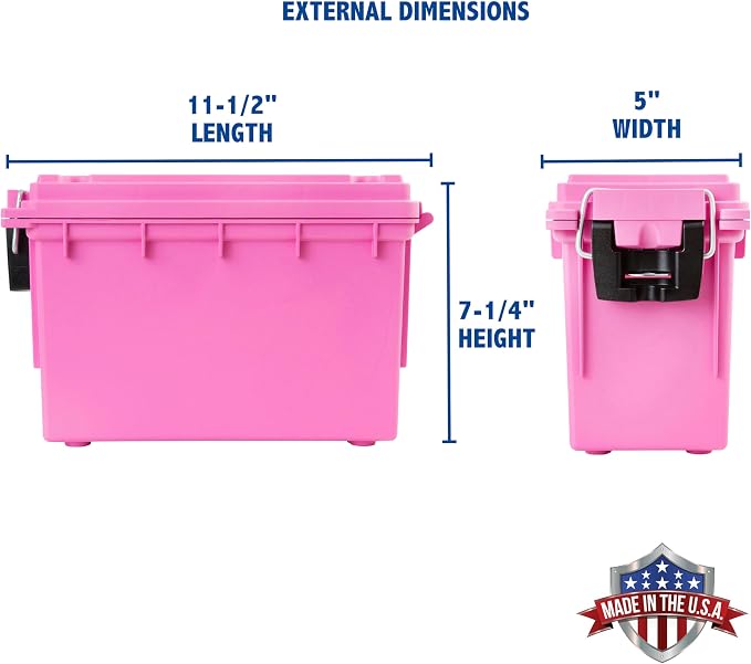 Sheffield 12631 Ammo Storage Box, Stackable .30 Cal Field Boxes, Water and Dust - Image 2