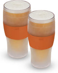 Host FREEZE Beer Glasses, Frozen Brew Mugs, Freezable Pint Glass Set, Insulated by HOST
