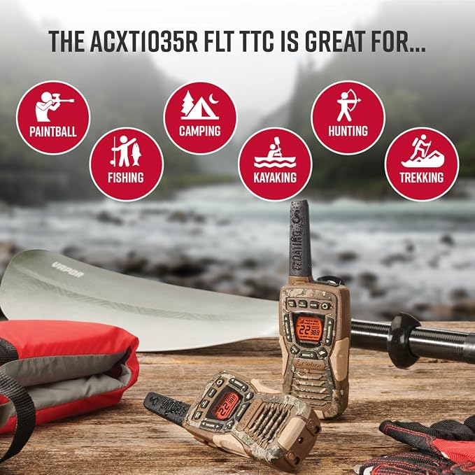 Cobra ACXT1035R FLT Waterproof Walkie Talkies - Image 5