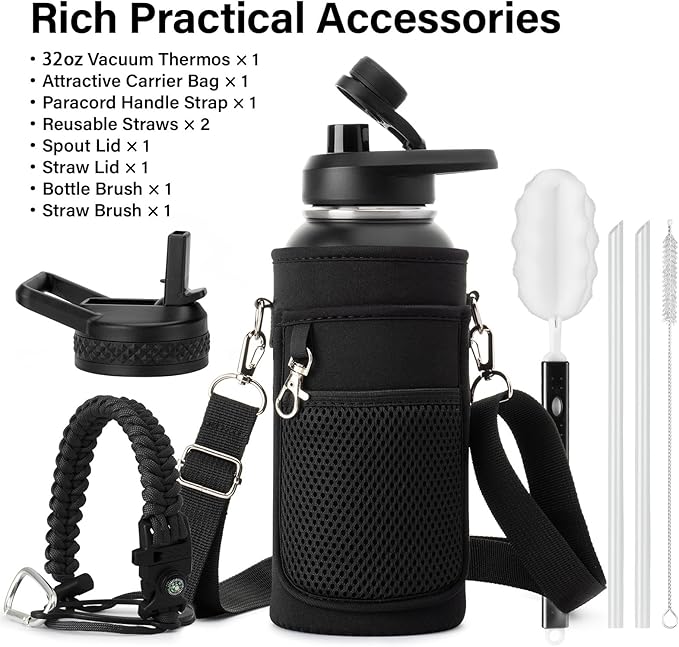 DYSANKY 32 oz Insulated Water Bottle | Thickened Stainless Steel Vacuum Metal | - Image 2