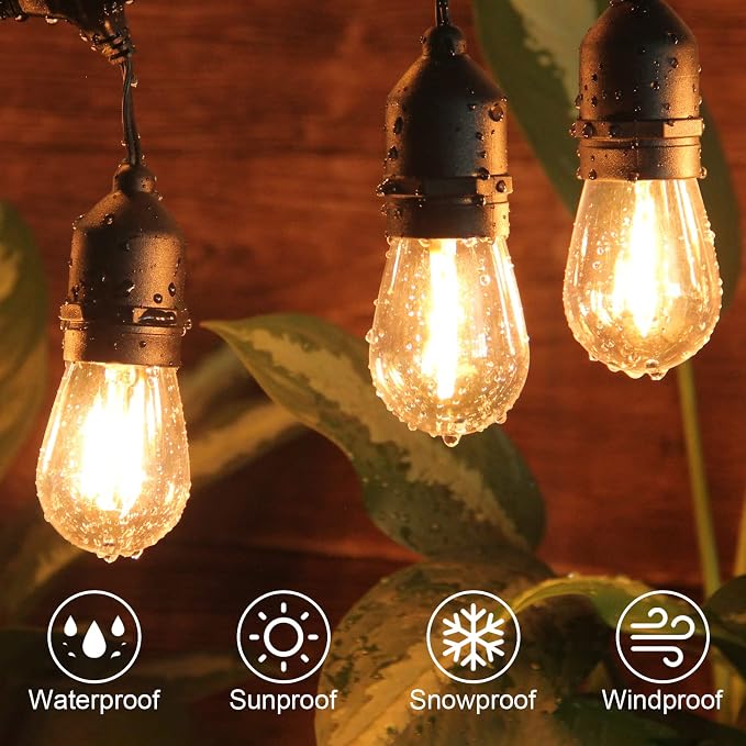 BRIMAX 12FT Outdoor String Lights - Image 2
