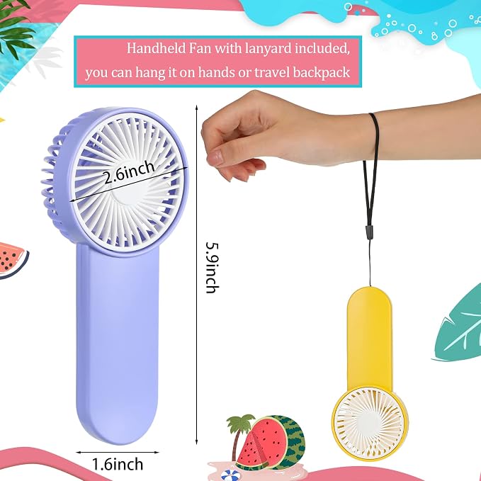 Sumind 12 Pcs Small Personal Portable Fan Mini Handheld Bulk 1 Speed Electric - Image 2