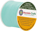 Mandala Crafts Round Genuine Mint Leather Cord by MandalaCrafts