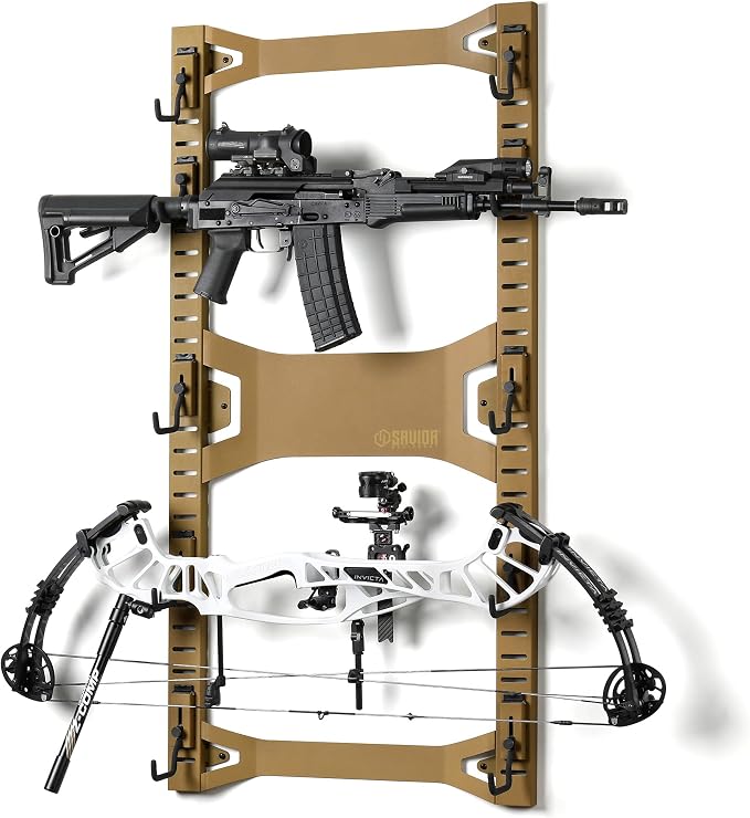Savior Equipment Horizontal Steel Wall Mount Firearm Rifle Display Rack by SaviorEquipment