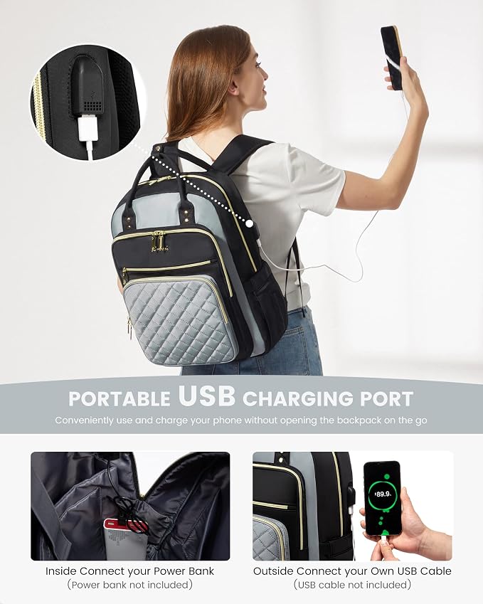 LOVEVOOK Laptop Backpack, High-Strength Tear-Resistant and Waterproof Oxford - Image 5