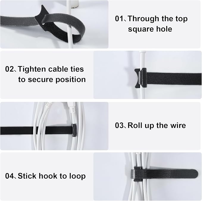 150PCS Cable Ties, 4+6+8+10 inch Cable Ties - Image 5