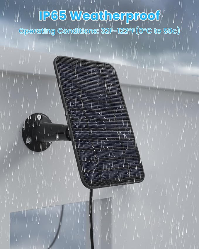 5W Solar Panel Compatible with Blink Outdoor 4/2K+ Camera, Solar Panel Charger - Image 5