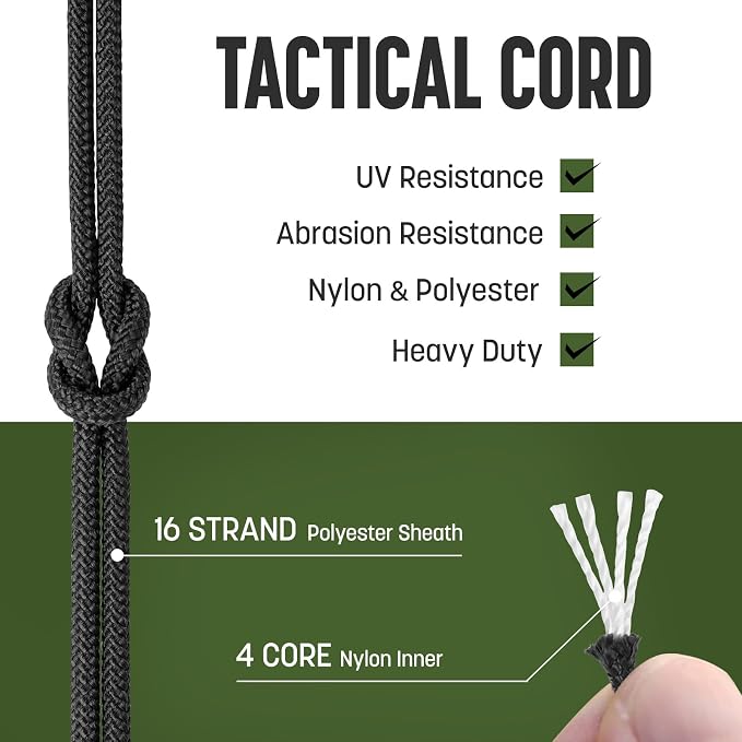 2.4mm Paracord 275LBS 100FT Rope Cord - Image 3