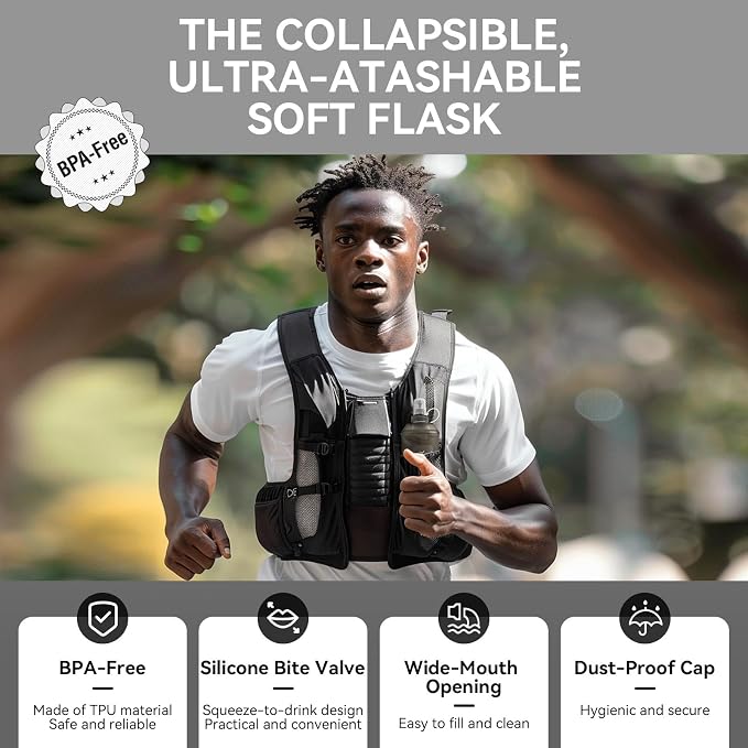 150ml Soft Flask Soft Water Bottle - Image 4