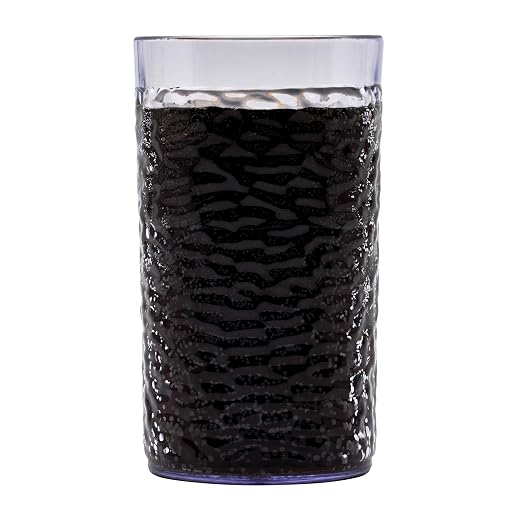 G.E.T. 3316-CL-EC Heavy-Duty Shatterproof Plastic Pebbled Tumbler, 16 Ounce by Unknown