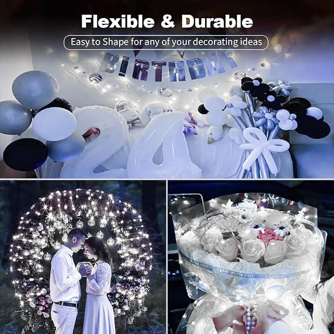30 Pack LED Fairy Lights Battery Operated, 3 Features Blinking Slowly Blinking - Image 3