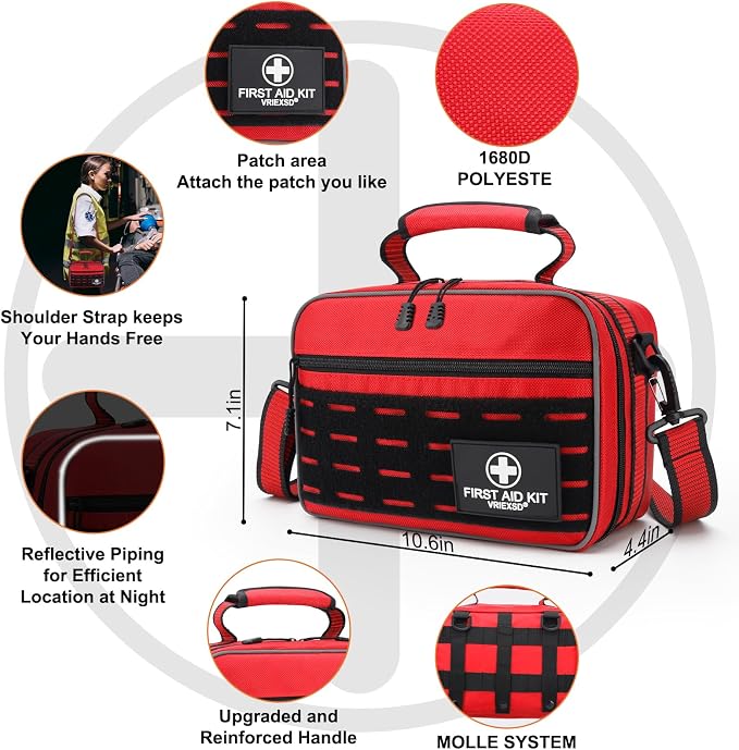 VRIEXSD Premium 450 Piece Large First Aid Kit - Image 3