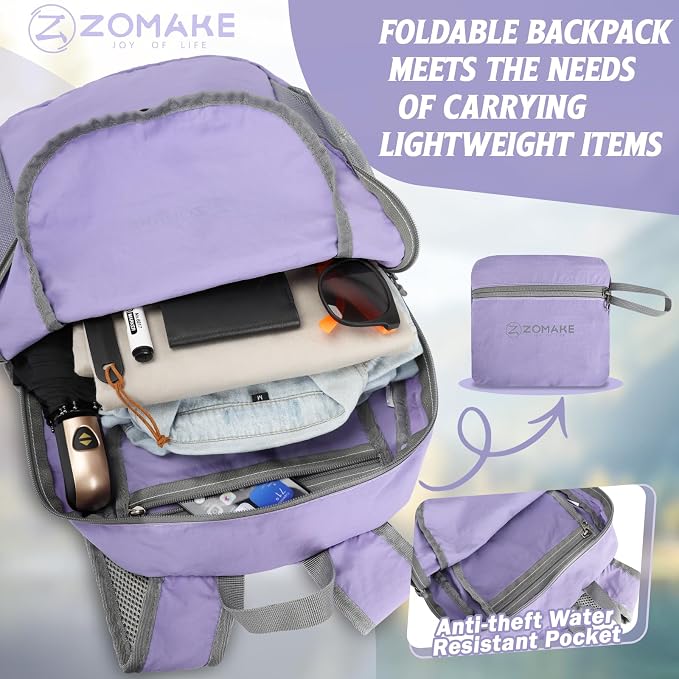 ZOMAKE Ultra Lightweight Hiking Backpack 20L - Image 3