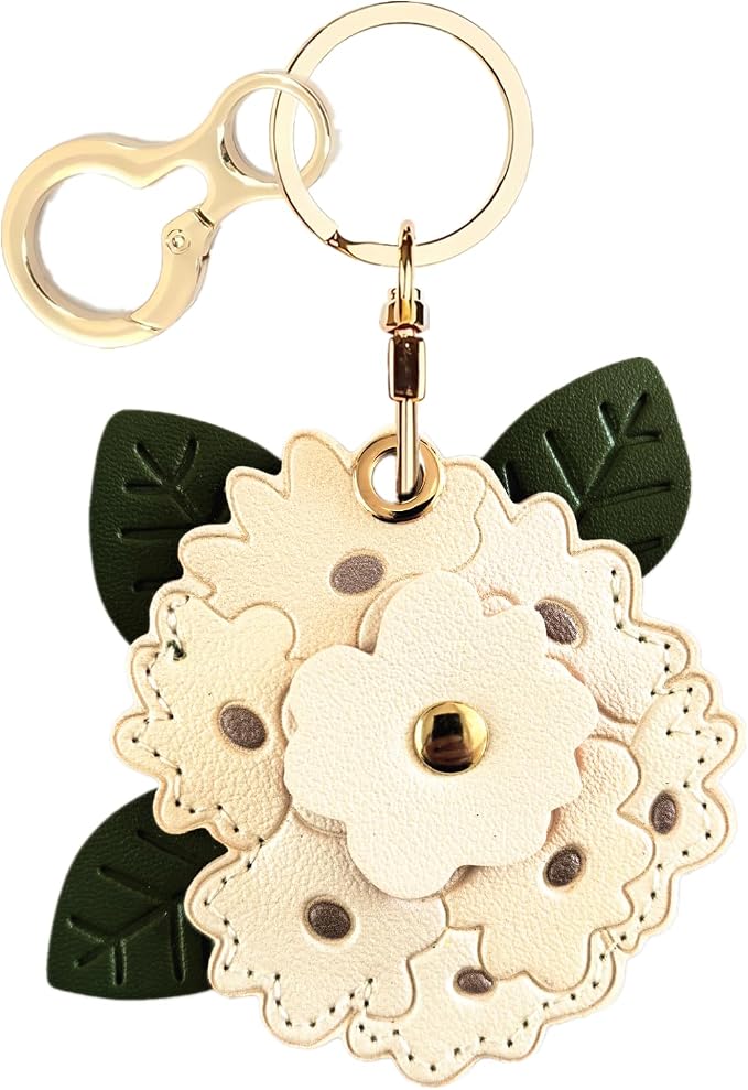 BORKUANA Leather Keychain Holder Case Compatible by BORKUANA