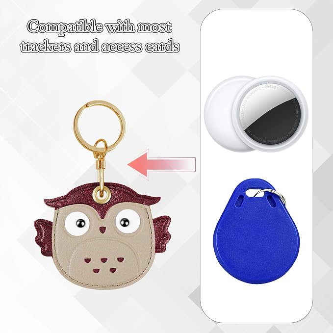 Leather Keychain Case Holder Compatible - Image 4