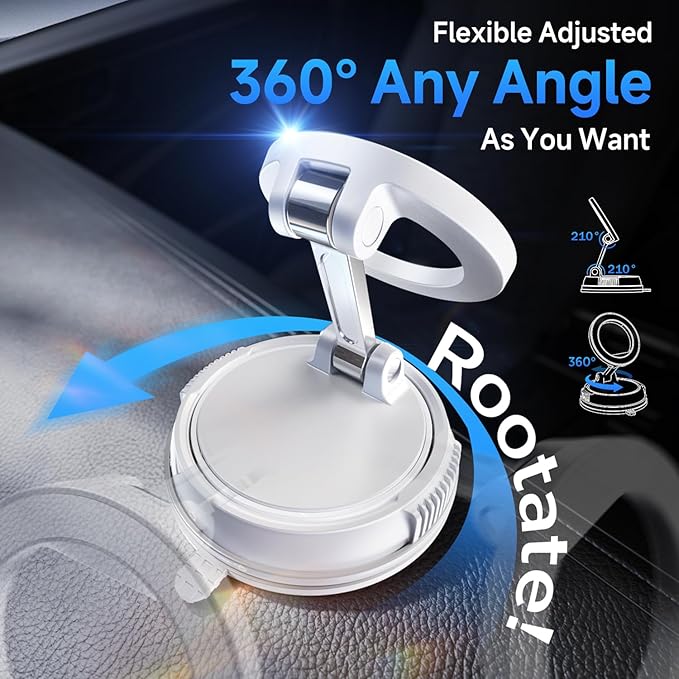 ANDERY Car Phone Holder for Magsafe 360° Adjustable Car Phone Mount, Phone - Image 4