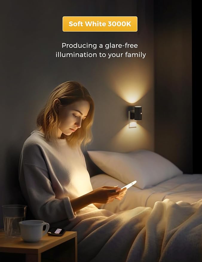L LOHAS LED Motion Sensor Night Light, Dimmable Night Lights Plug into Wall - Image 8
