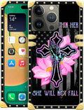 Compatible with iPhone 14 Pro Max Case, Praying Cross Hands Luxury Golden by Unknown