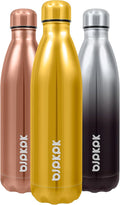 BJPKPK 25oz Insulated Stainless Steel Water Bottle BPA Free, Shining Gold by BJPKPK