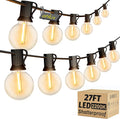 OHLUX Outdoor String Lights, 27FT LED Patio Lights by OHLUX-YourIndoorOutdoorSpaceLightingPartner