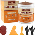 Wood Filler, Wood Repair Kit, 16 Ounce Paintable & Stainable Wood Putty Filler by aididan