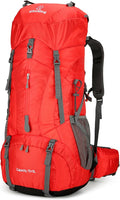 75L Hiking Backpack with Rain Cover Waterproof Camping Backpack Shoes Warehouse by W+WINTMING