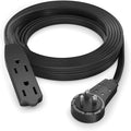 Maximm Cable 12 Ft 360° Rotating Flat Plug Extension Cord, 16/3 AWG Multi 3 by MaximmCable