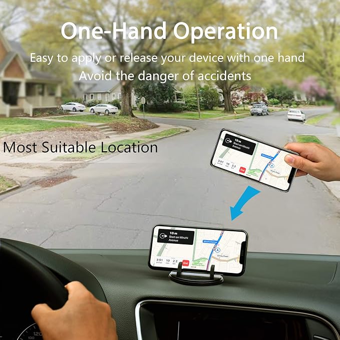 SRUNP Car Phone Mount with Three-Point Support - Image 5